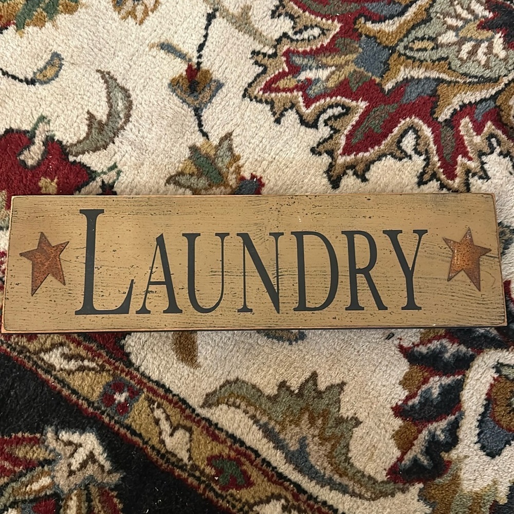 Vintage laundry room sign